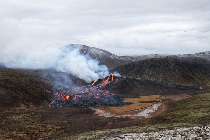 Eldgosið í Geldingadal.