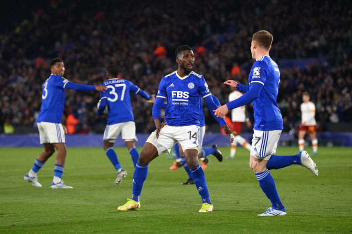 Leicester náði að jafna gegn Roma.