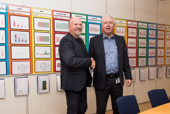 Björn H. Halldórsson, framkvæmdastjóri Sorpu og Gestur Pétursson, forstjóri Elkem Ísland.