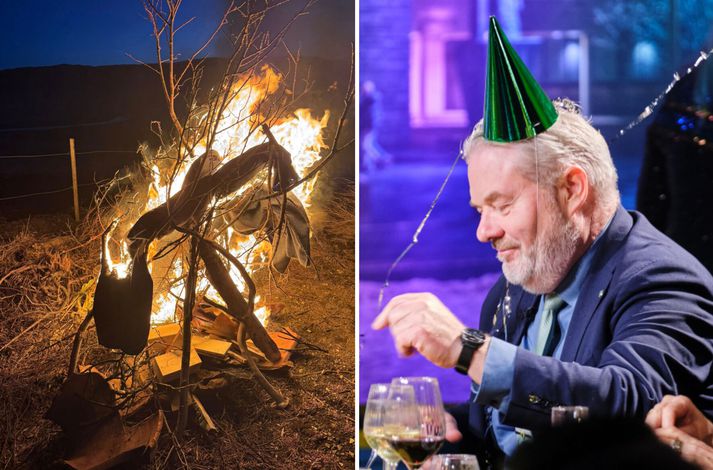 Sigurður Ingi fagnaði afmælisdeginum í gær með táknrænum gjörningi.