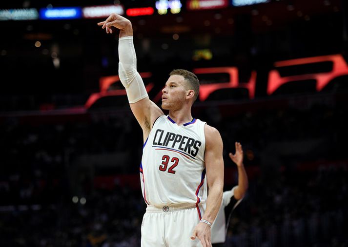 Blake Griffin skoraði 36 stig í sigrinum á Los Angeles Lakers.