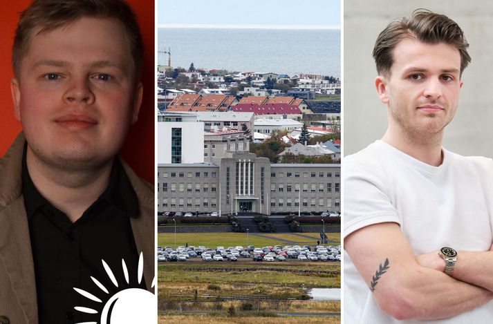 Ármann Leifsson, forseti Röskvu og Arent Orri J Claessen, forseti SHÍ.