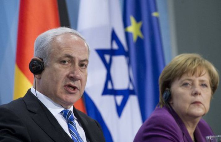 Benjamin Netanyahu og Angela Merkel.