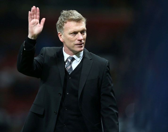 Moyes var kátur í dag.