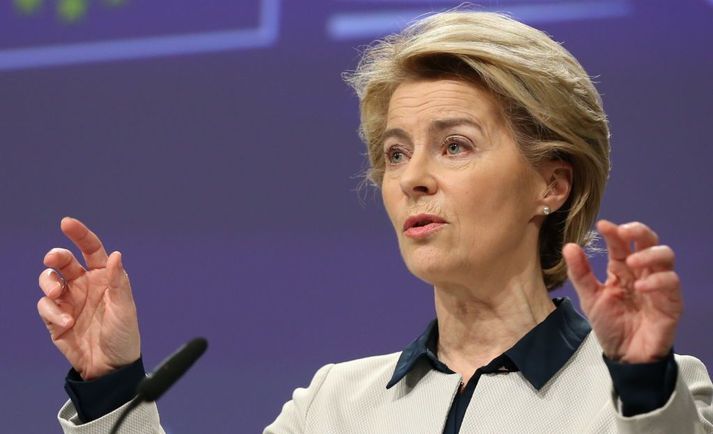 Ursula von der Leyen tók við embætti forseta framkvæmdastjórnar Evrópusambandsins í lok síðasta árs.