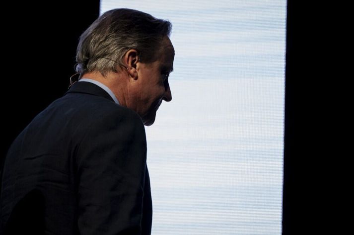 David Cameron á ráðstefnu í Kaupmannahöfn í maí. Hann greindist með blöðruhálskirtilskrabbamein fyrr á þessu ári.