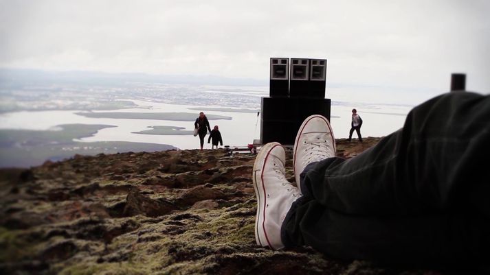 Þetta er í annað sinn sem NOVA og Helo halda tónleika á Esjunni.