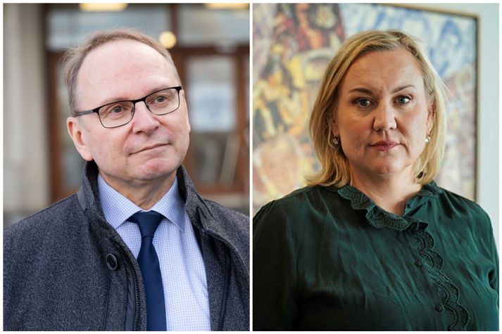 Runólfur Pálsson, forstjóri Landspítalans, og Þorbjörg Sigríður Gunnlaugsdóttir, dómsmálaráðherra.