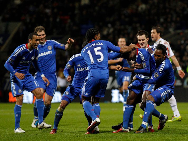 Leikmenn Chelsea fagna Ramires.