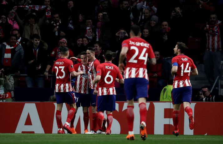 Atletico fagnar marki Gameiro í kvöld.