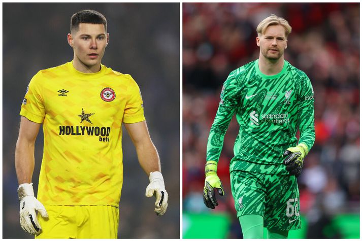 Hákon Rafn og Caoimhin Kelleher verða markmenn Brentford á næsta tímabili ef allt gengur eftir áætlun.
