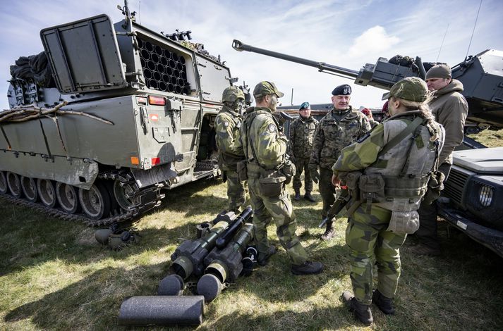 Pólskir og sænskir hermenn á sameiginlegri heræfingu NATO ríkja í Svíþjóð.