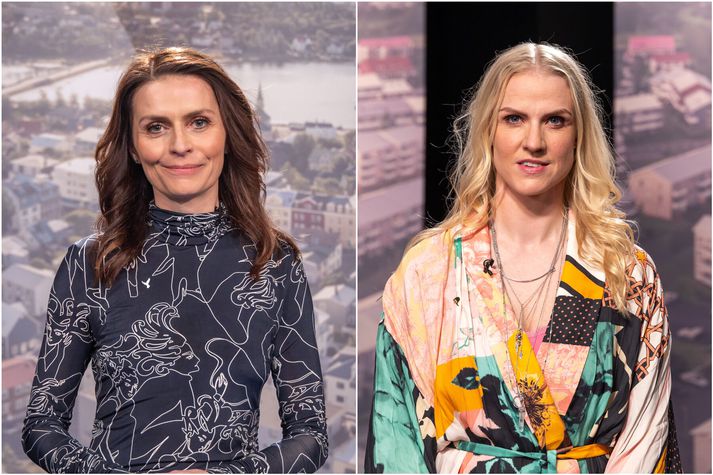 Ásdís Kristjánsdóttir, bæjarstjóri Kópavogsbæjar, og Sigurbjörg Erla Egilsdóttir, bæjarfulltrúi Pírata.