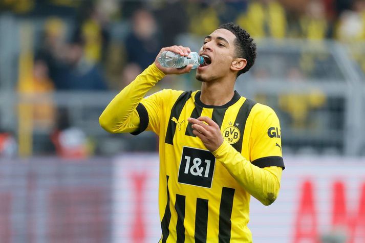 Jude Bellingham er sennilega á förum frá Dortmund í sumar, fyrir yfir 100 milljónir punda.