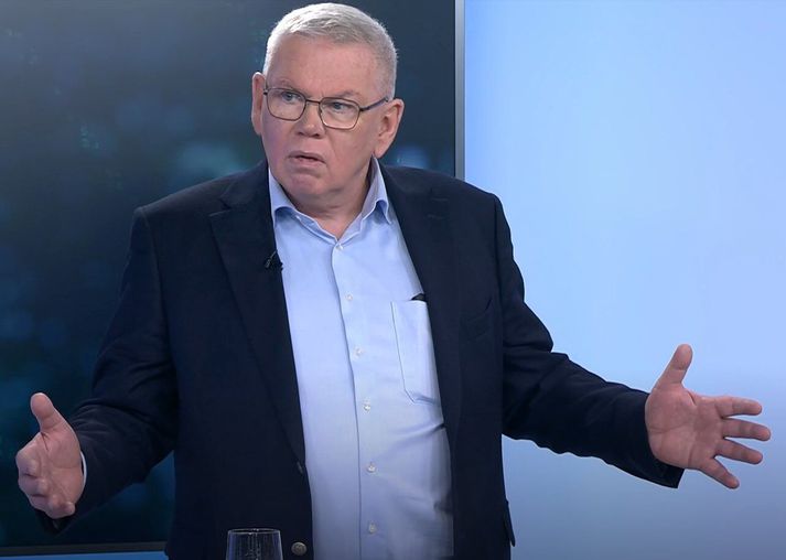 Vilhjálmur Bjarnason ræddi njósnamálið í kvöldfréttum Stöðvar 2.