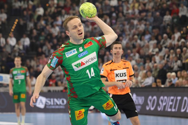 Ómar Ingi Magnússon fór að venju fyrir sóknarleik Magdeburg-liðsins í kvöld.