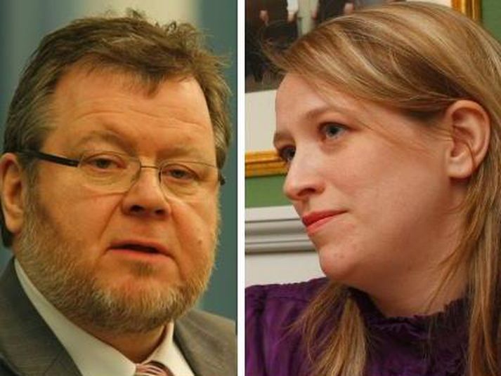 Össur Skarphéðinsson, utanríkisráðherra, og Eygló Harðardóttir ritari Framsóknarflokksins.
