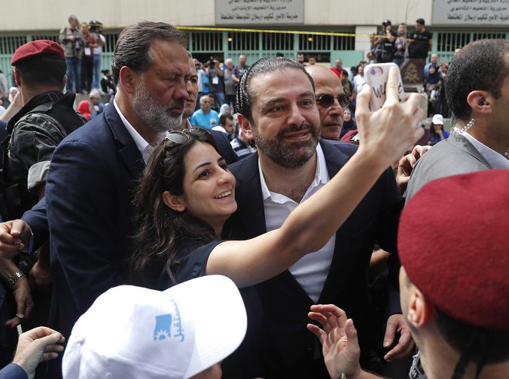 Saad al-Hariri hefur gegnt embætti forsætisráðherra Líbanon frá árinu 2016.