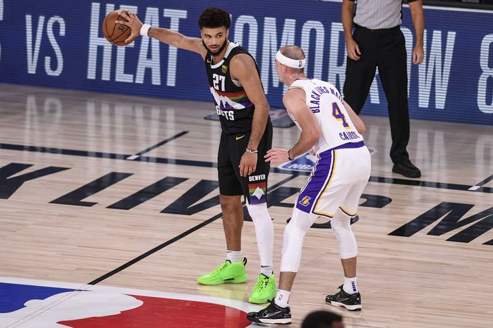 Jamal Murray átti frábæran leik gegn Los Angeles Lakers í nótt.