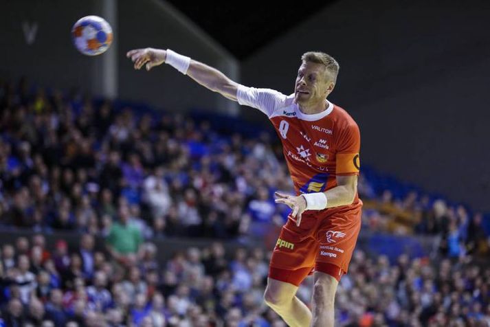 Guðjón Valur Sigurðsson er fyrirliði íslenska landsliðsins.