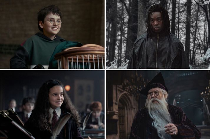Harry Potter, Hermione Granger, Severus Snape og Albus Dumbledore koma öll við sögu í þáttunum.