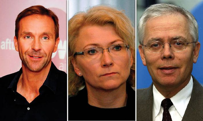 Skúli Mogensen, aðaleigandi MP banka, Steinunn Hólm Guðbjartsdóttir, stjórnarformaður slitastjórnar Glitnis og Brynjólfur Bjarnason, framkvæmdastjóri Framtakssjóðsins.