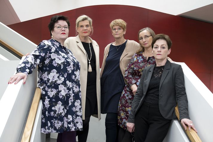 Þær Anna Sigríður Helgadóttir, Elín Sigrún Jónsdóttir, Rósa Kristjánsdóttir, Guðný Hallgrímsdóttir og Guðbjörg Ingólfsdóttir kærðu áreitni séra Ólafs Jóhannssonar.