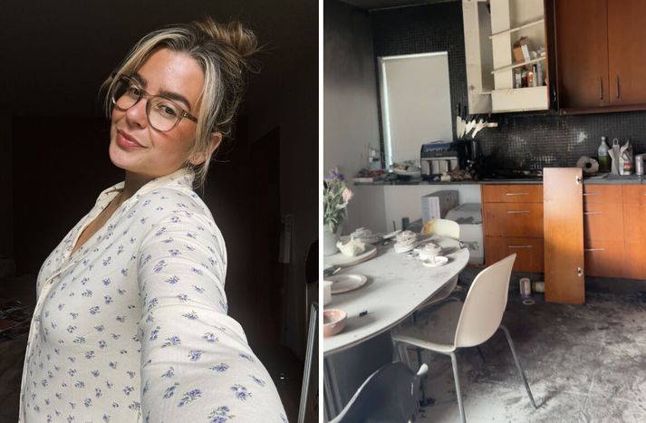 Fanney Dóra Veigarsdóttir vill minna fólk á að huga að eldvörnum eftir eldsvoðann. 