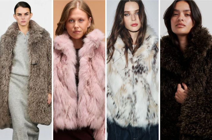 Pelsar í mismunadi litum eru að trenda um þessar mundir.