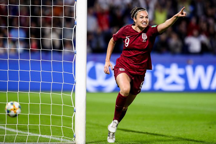 Jodie Taylor skoraði eina mark leiksins í Le Havre.