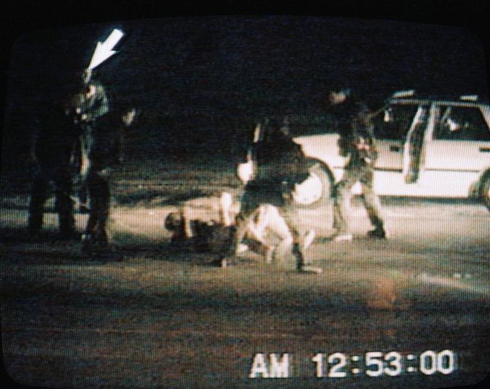 Barið á Rodney King árið 1991.