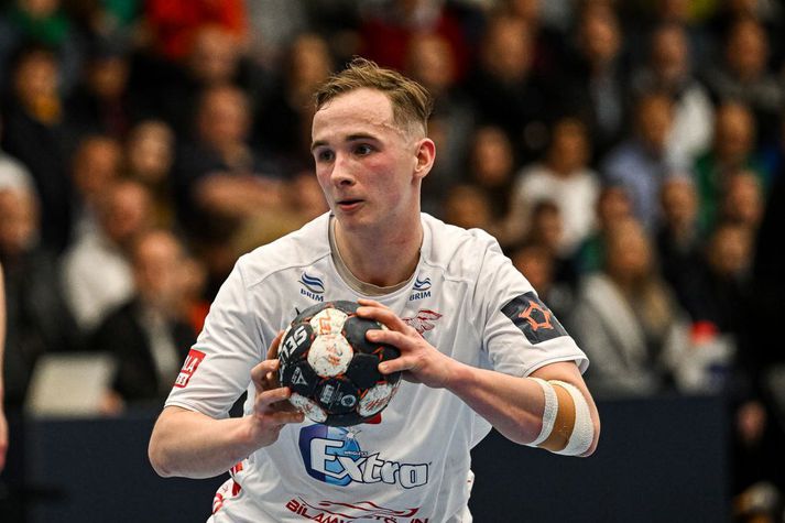 Arnór Snær Óskarsson lék vel með Kolstad í kvöld.