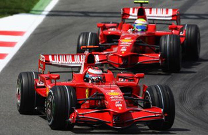 Raikkönen og Massa skiluðu sér í efstu sætin í Barcelona