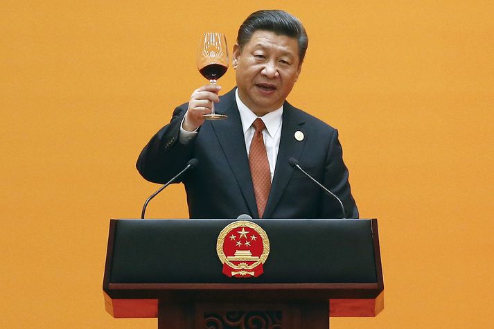 Xi Jinping, forseti Kína, var bjartsýnn á ráðstefnunni um helgina.