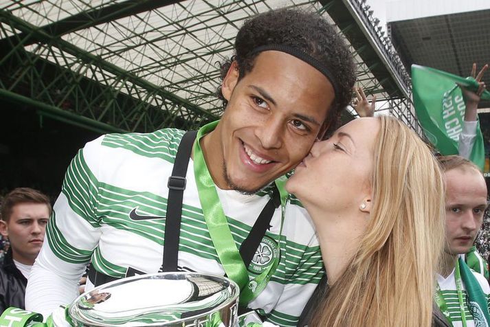 Virgil van Dijk vann skosku deildina tvisvar með Celtic og hefur nú unnið ensku deildina með Liverpool.