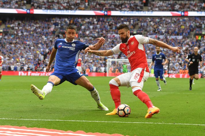 Gary Cahill á ferðinni í leik með Chelsea í FA bikarnum