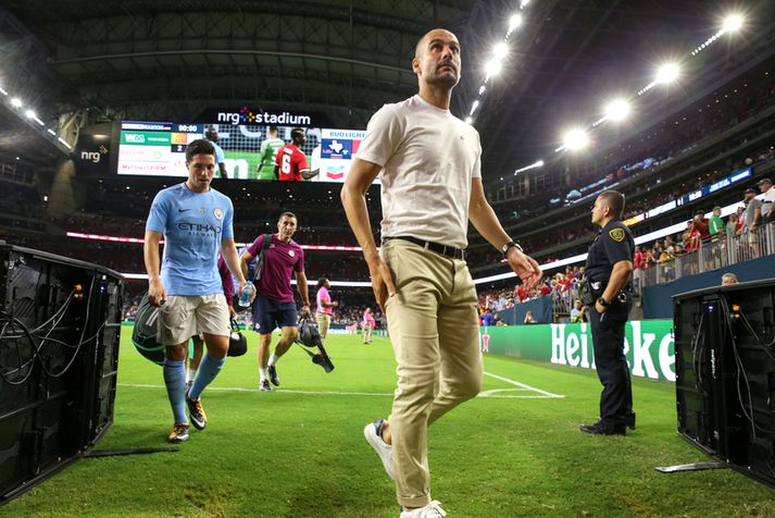 Pep Guardiola, stjóri Manchester City.