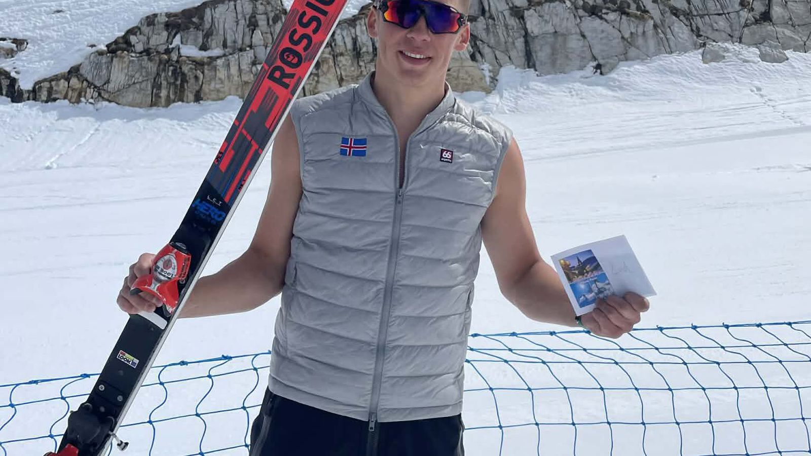 Jón Erik vann silfur í besta stór­sviginu á ferlinum