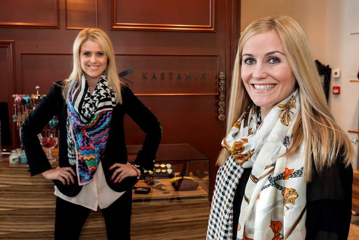 Bryndís Björg Einarsdóttir og Ólína Jóhanna Gísladóttir í Kastaníu.