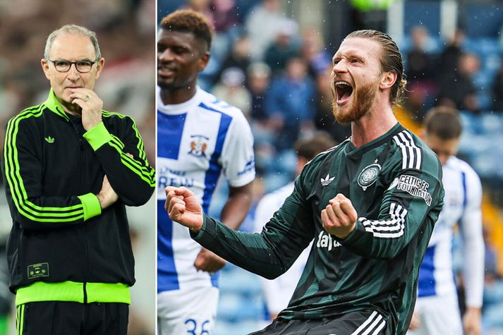 Kasper Högh, sem lék með Val sumarið 2020, skoraði sinn fyrstu mörk fyrir Celtic í dag, og það þrjú talsins.