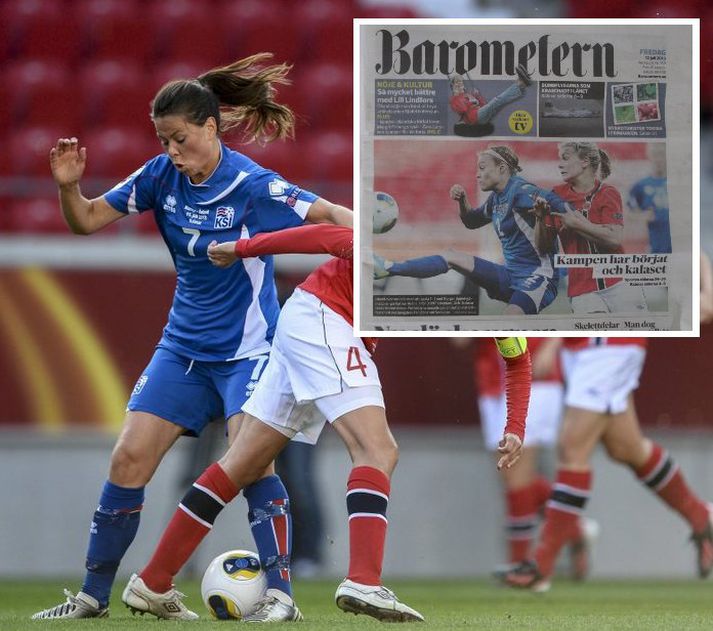 Forsíða Barometern í morgun.