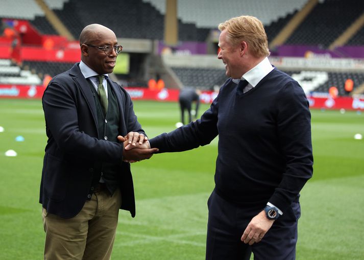 Wright og Koeman á góðri stundu.