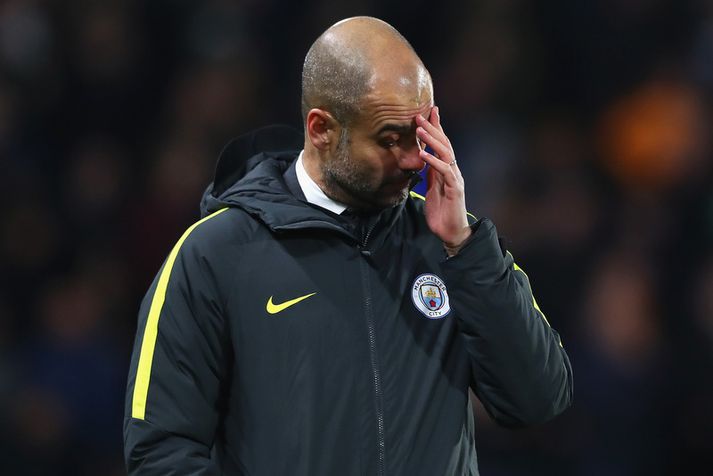 Pep Guardiola var mjög ósáttur.