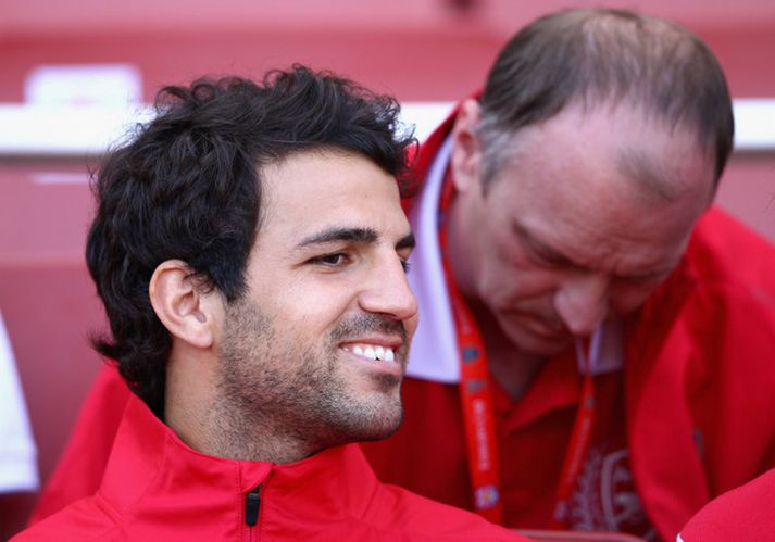 Cesc Fabregas er enn sem komið er leikmaður Arsenal.