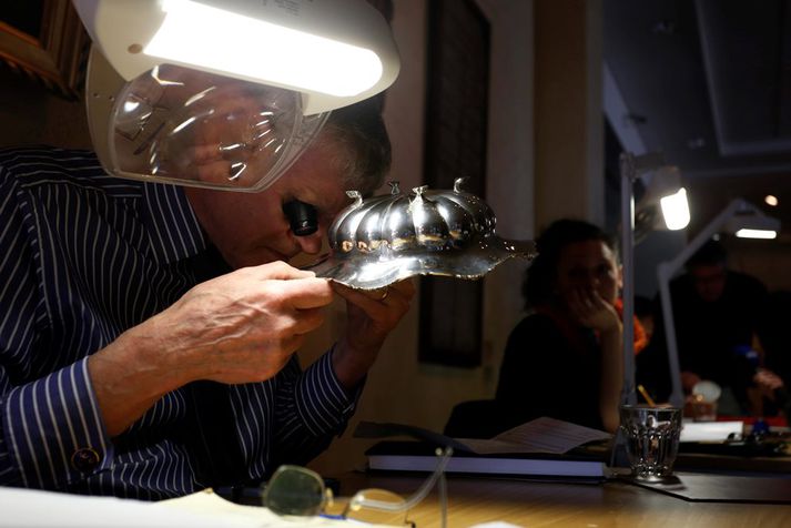 Frá einum af greiningardögum Þjóðminjasafnsins.