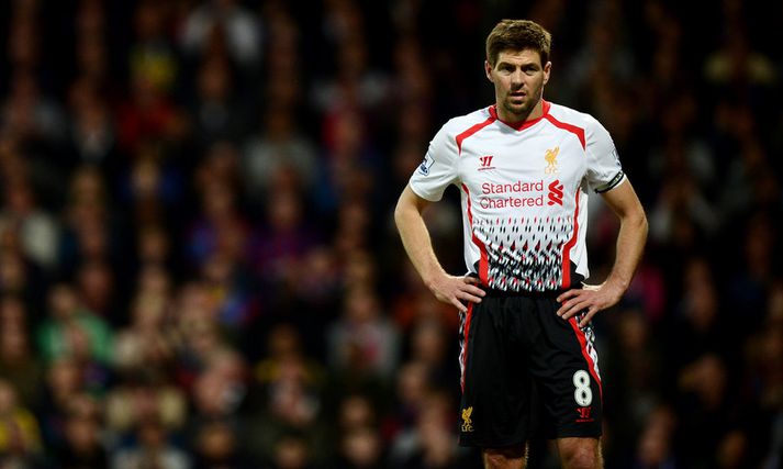 Steven Gerrard, fyrirliði Liverpool.