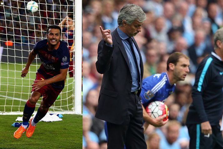 Jose Mourinho og Pedro.