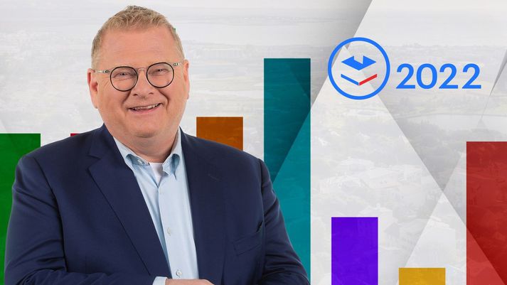 Heimir Már Pétursson stýrir kosningavökunni á sjónvarpsstöðinni Stöð 2 Vísi á laugardagskvöld. Kosningavakan hefst klukkan 22.