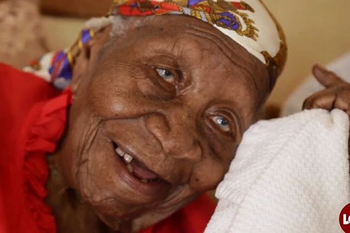 Violet Brown er 117 ára. Elsti sonur hennar er 97 ára.
