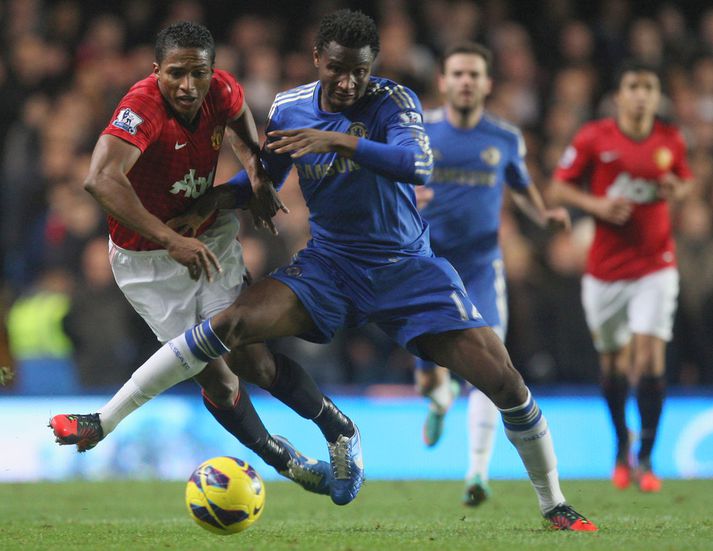 John Obi Mikel í leiknum um helgina.